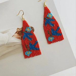 Handmade beaded earrings